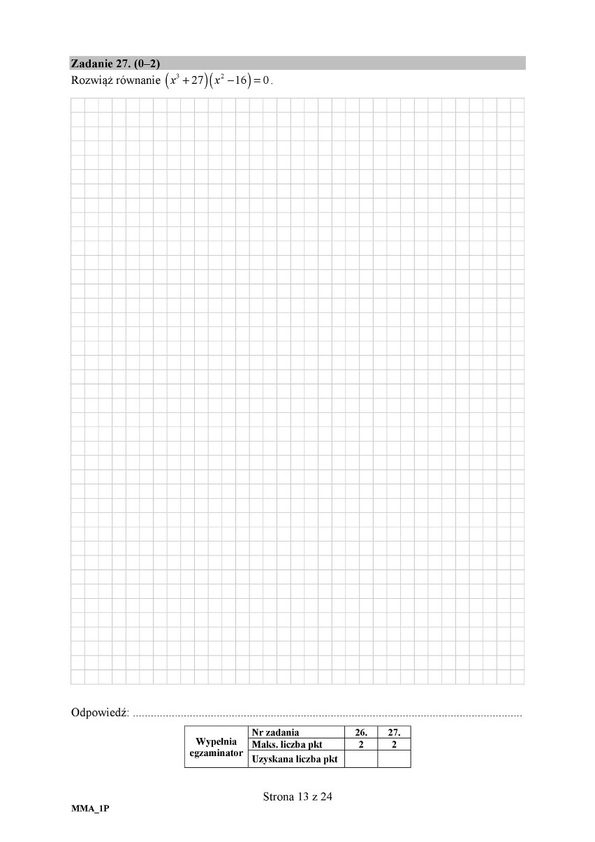 Matura POPRAWKOWA MATEMATYKA 2018: Ciągi i...