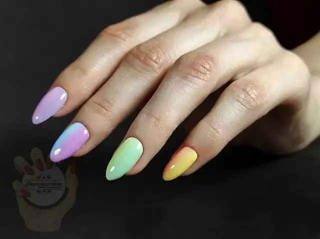 Propozycja manicure na czerwiec wykonanego przez stylistkę paznokci z Golubia-Dobrzynia.