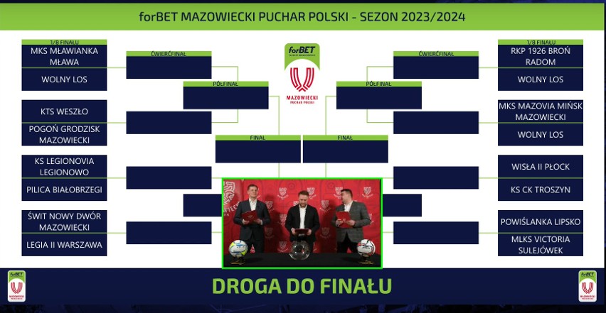 Losowano pary Pucharu Polski na Mazowszu. Z kim zagrają Broń, Pilica i Powiślanka?