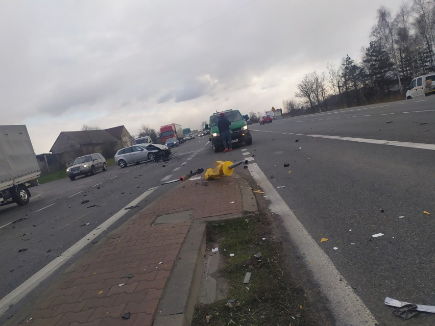 Wypadek na S1 w Wojkowicach