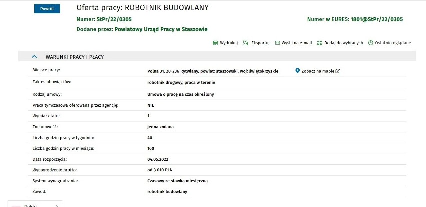 "Świeże" oferty pracy z powiatu staszowskiego. Kto jest poszukiwany i ile można zarobić?