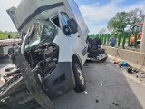 Wypadek na autostradzie A4 pod Wrocławiem. Zderzyły się trzy samochody, są ranni, lądował śmigłowiec LPR | ZDJĘCIA