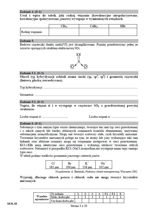 MATURA 2015. CHEMIA rozszerzona liceum, technikum [ARKUSZE z...