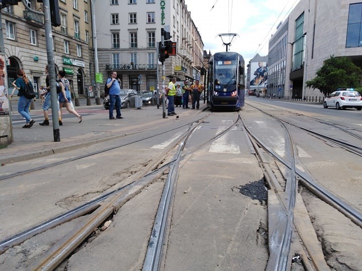 Znów wykoleił się tramwaj we Wrocławiu. Już trzeci dzisiaj! 