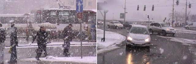 Powrót zimy już zaczyna być uciążliwy dla pieszych i dla kierowców.