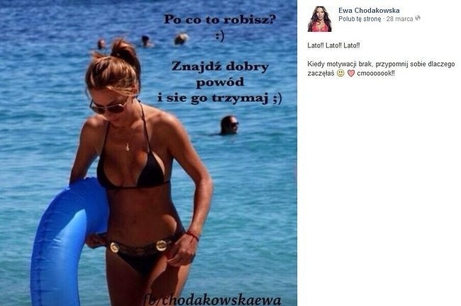 Ewa Chodakowska (fot. screen Facebook.com)