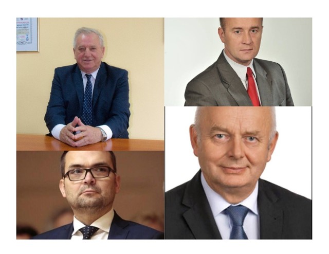 Na zdjęciu: wiceprezydent Kielc - Marcin Różycki, wójt gminy Strawczyn - Tadeusz Tkaczyk, wójt gminy Górno - Przemysław Łysak, burmistrz miasta i gminy Morawica - Marian Buras.