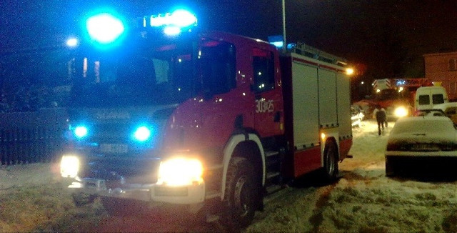 Na miejsce domniemanego pożaru przyjechały dwa wozy strażackie