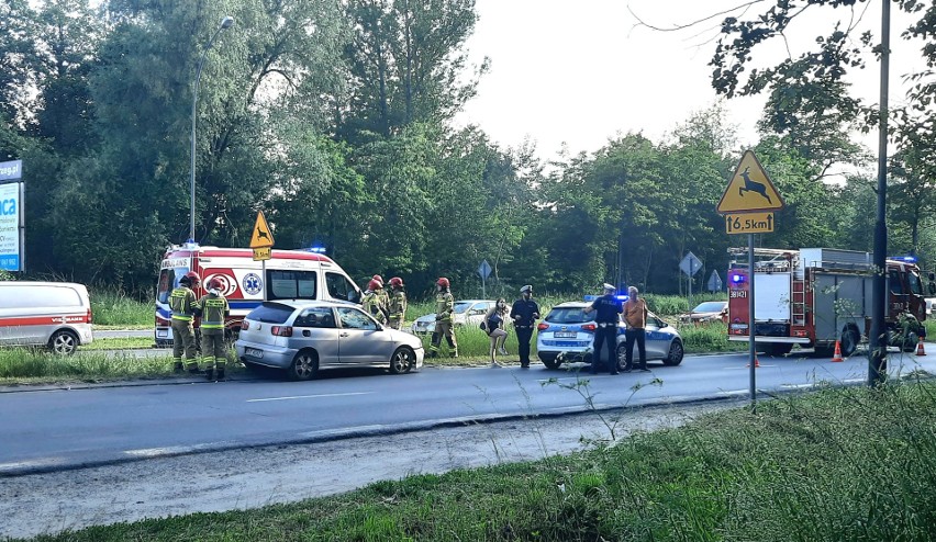 Wypadek na Wisłostradzie w Tarnobrzegu. Cztery osoby zostały ranne [ZDJĘCIA]