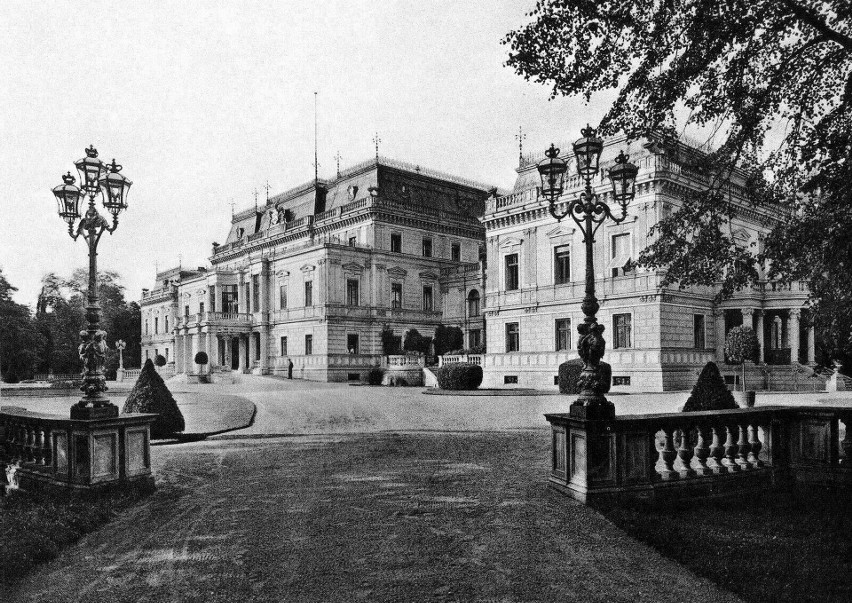 Pałac Sławięcice. Z samego głównego budynku  nie pozostało...