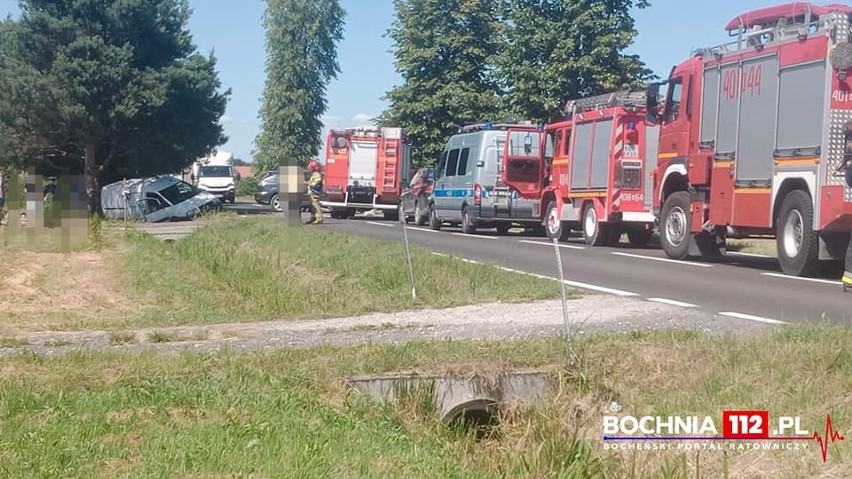 Zderzenie dwóch samochodów w Baczkowie na drodze...