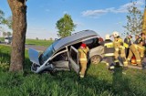 Wypadek na DK 55 w powiecie malborskim. Jedna osoba ranna po zderzeniu dwóch samochodów osobowych 