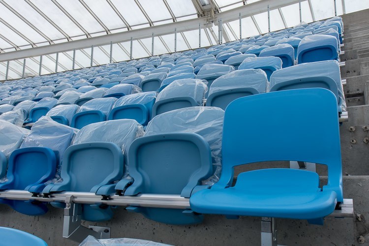 Trwa montaż siedzisk na Stadionie Śląskim
