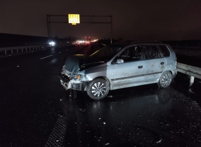 Wypadek na autostradzie A4 pod Wrocławiem 17.02.2023