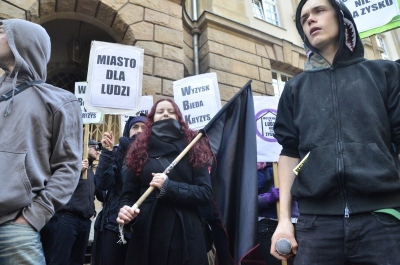 Manifestacja w obronie skłotu "Od:zysk".