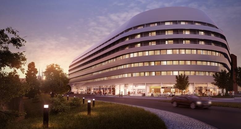 Wrocław: Wkrótce rusza budowa Hiltona. Zniknie parking, będą utrudnienia (WIZUALIZACJE)