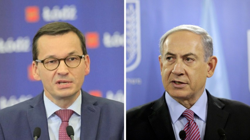 Premierzy Mateusz Morawiecki i Binjamin Netanjahu