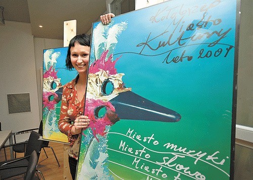 Plakat Joanny Bobkowskiej będzie reklamował wakacyjne imprezy organizowane przez Regionalne Centrum Kultury w Kołobrzegu.