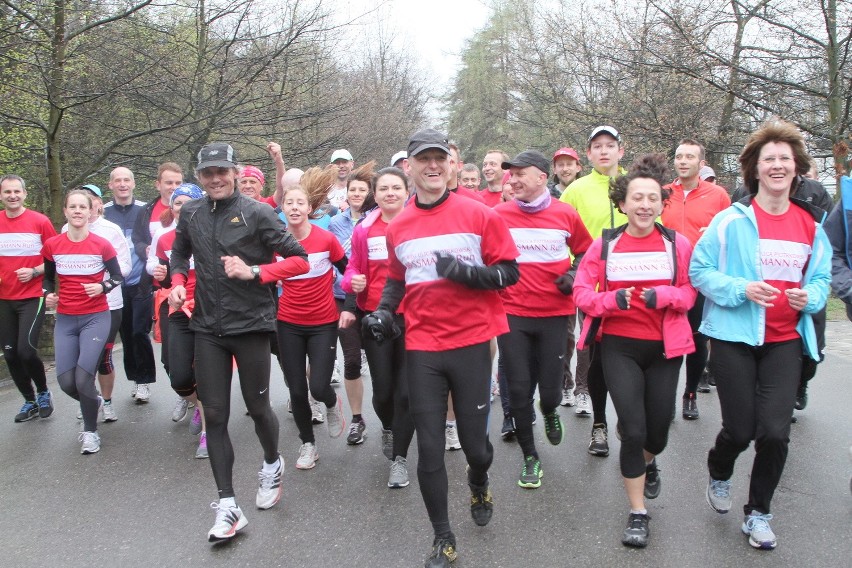 Trening przed Biegiem Ulicą Piotrkowską Rossmann Run.