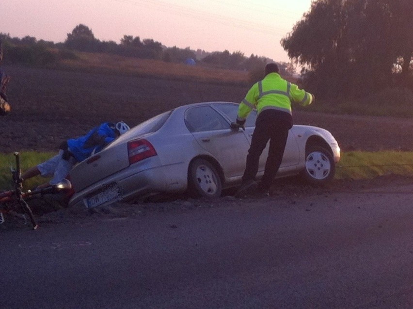 Wypadek koło Cesarzowic - 8.10.2013
