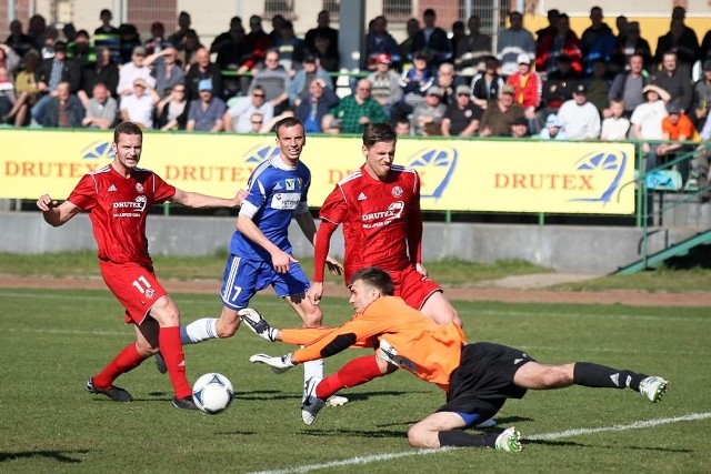 Sobotni mecz Drutex-Bytovia - Górnik Wałbrzych zakończył się rezultatem 2:1