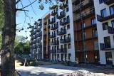 Nowe osiedle przy Ceglanej w Katowicach: pierwszy blok jest na ukończeniu, drugi będzie znacznie większy