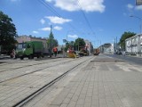 Głogowska: Remont torowiska - tramwaje zmieniły trasy [ZDJĘCIA INTERNAUTY]