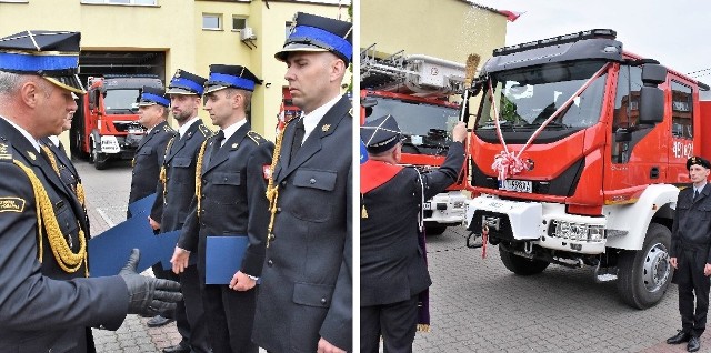 W Mogilnie odbyły się obchody Powiatowego Dnia Strażaka. ratownicy z miejscowej Komendy Powiatowej PSP otrzymali odznaczenia, awanse na wyższe stopnie służbowe i inne nagrody, a jednostka wzbogaciła się o nowy samochód ratowniczo-gaśniczy marki Iveco