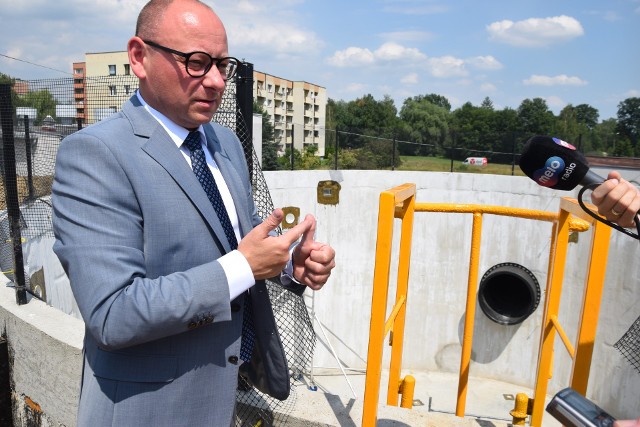 Przyszłe centrum szkolenia nurków w Pszczynie. Burmistrz Dariusz Skrobol