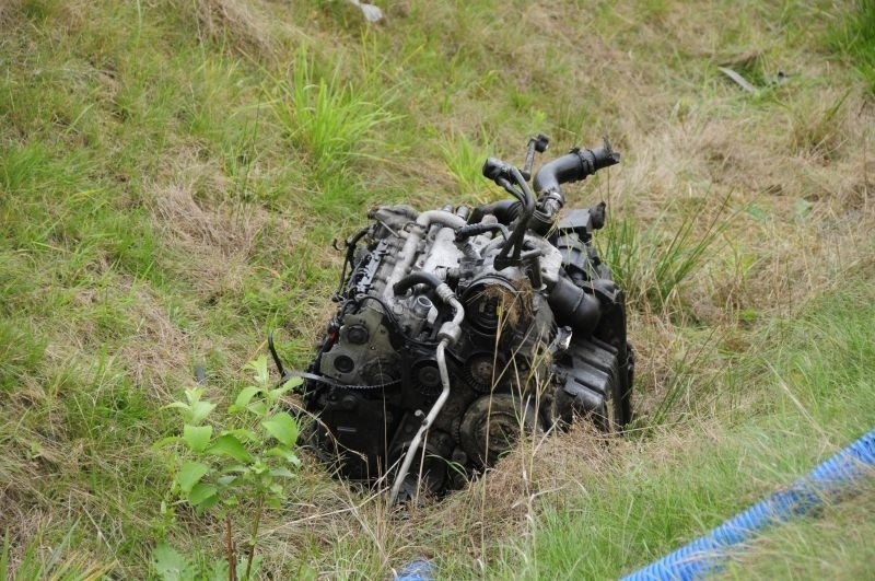 Śmiertelny wypadek na autostradzie! Alfa romeo szybowała w powietrzu [FILM, zdjęcia]