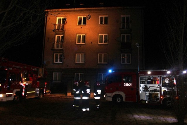 Pożar w Kaliszu: Przy Wrocławskiej płonął blok spółdzielczy