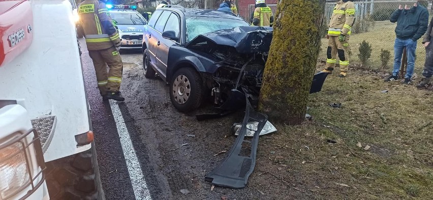 Wypadek w miejscowości Ostropole koło Szczecinka