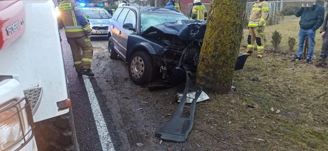 Wypadek w miejscowości Ostropole koło Szczecinka