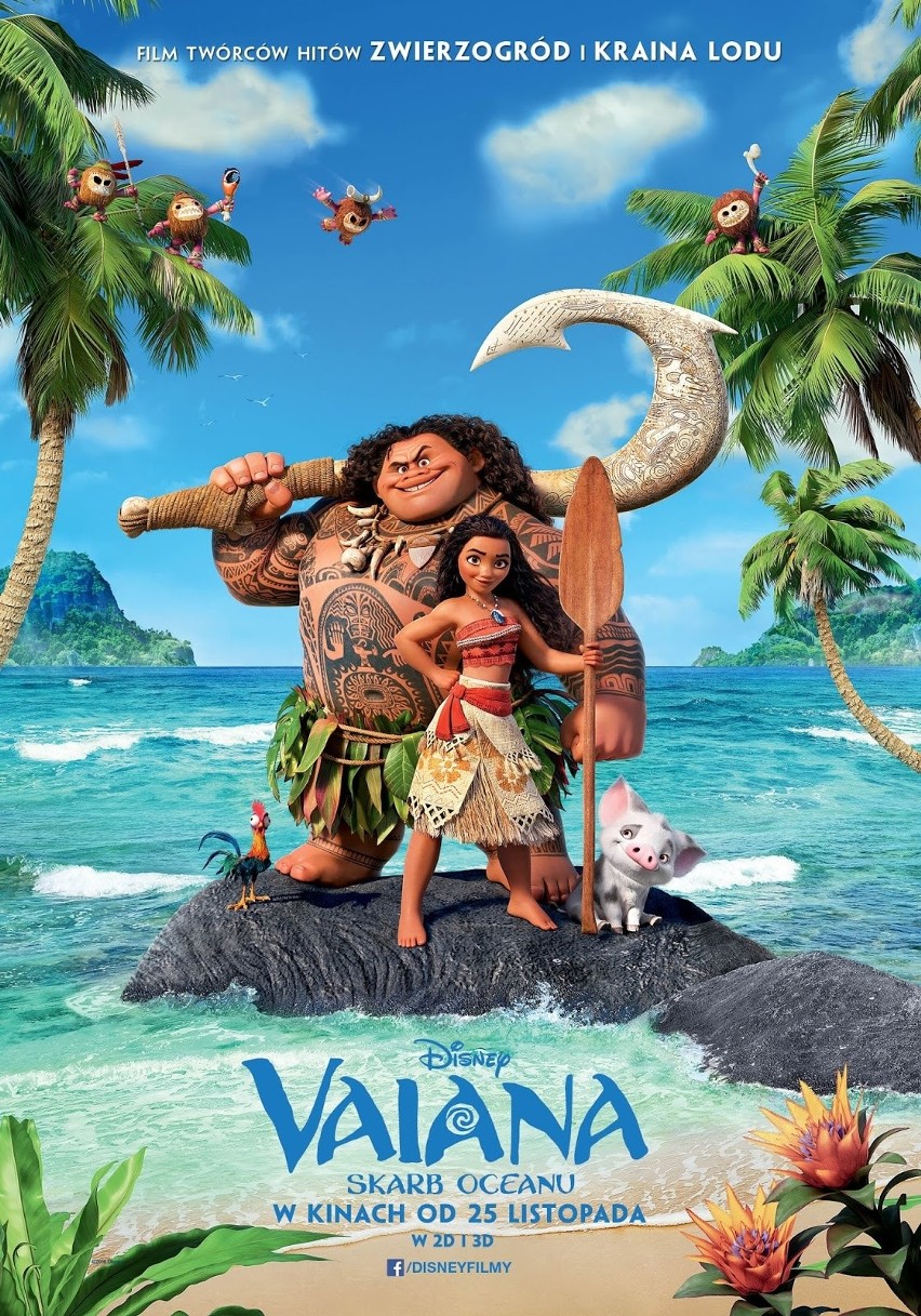 "Vaiana:Skarb oceanu" jest najnowszą animacją Disney'a. Ma...