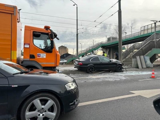 Wypadek przy ul. Gdańskiej w Szczecinie