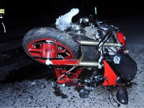 Motocyklista został ciężko ranny w wypadku na trasie Żagań - Kożuchów.