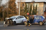 Groźny wypadek w Jastrzębiu. Zderzyły się trzy samochody [ZDJĘCIA] Jak doszło do wypadku?