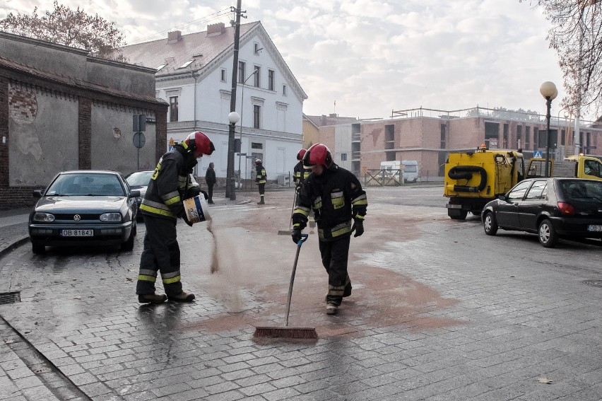 Do awarii zamiatarki doszło dziś rano.