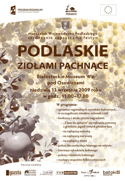 Festyn "Podlaskie ziołami pachnące" odbędzie się w niedzielę (13 września) o godz. 11.