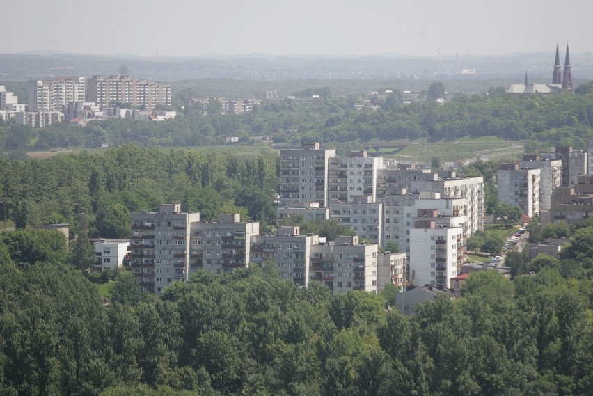 Widok z "Żylety" - budynku Wydziału Nauk o Ziemi...