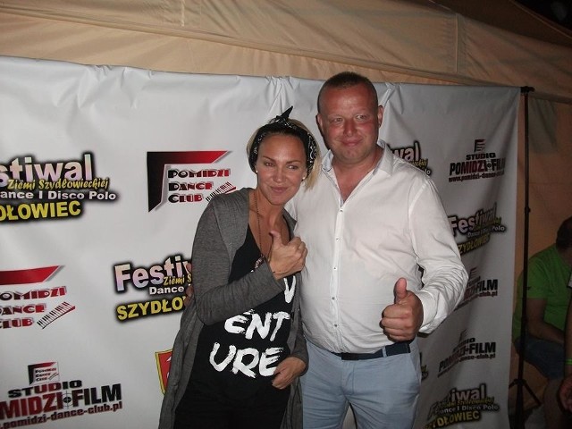 Rafał Czubak zaprosił na ubiegłoroczny Festiwal Dance i Disco Polo w Szydłowcu Kate Ryan.