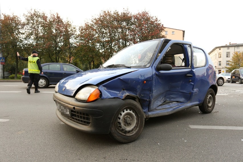 Wypadek na ulicy Garncarskiej w Słupsku....