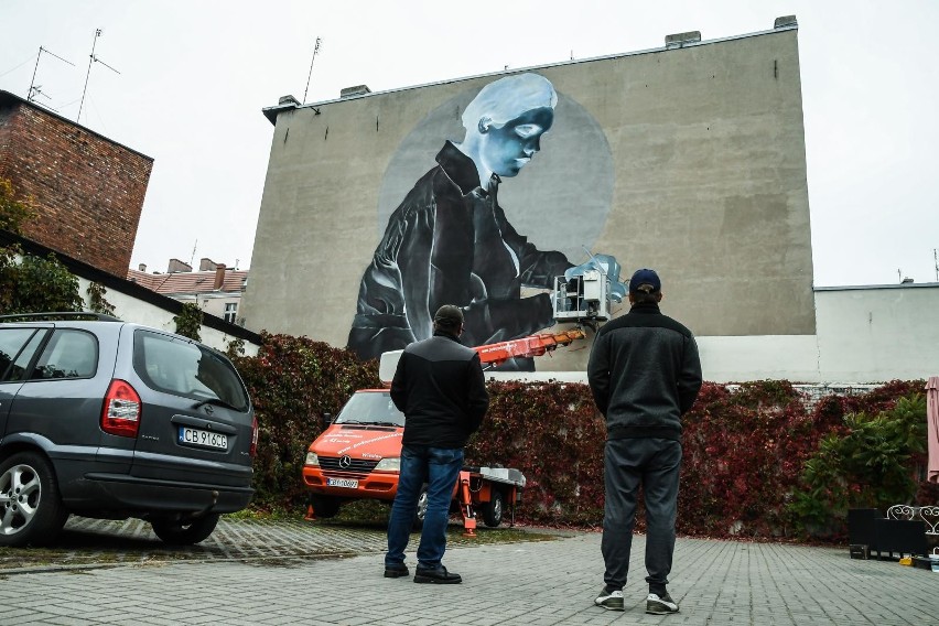 To pierwszy taki mural w Bydgoszczy i Polsce! Jest on...