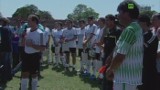 Byli gwiazdorzy Realu Madryt zagrali z drużyną prezydenta Boliwii (WIDEO)