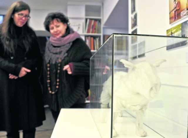 - To jeden z ważniejszych tegorocznych zakupów do Kolekcji II. Kilka innych muzeów starało się o tego pieska - mówi Monika Szewczyk (z lewej), szefowa Galerii Arsenał.