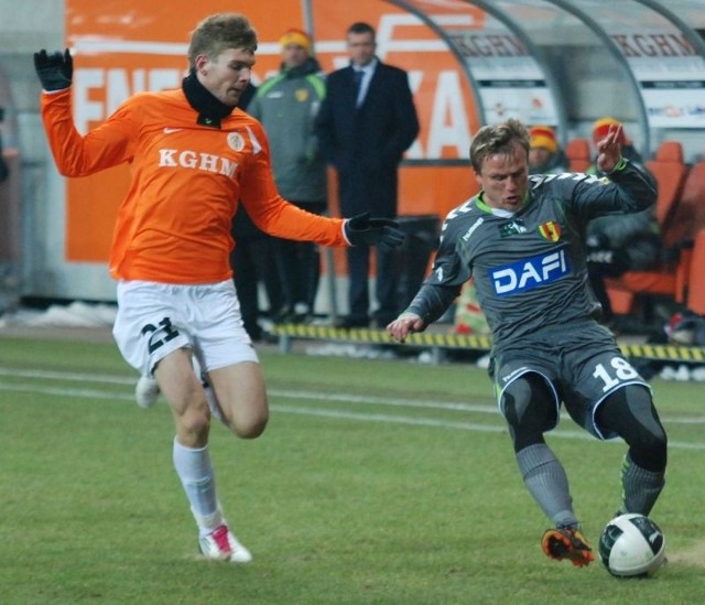 Tomasz Lisowski w meczu z Zagłębiem Lubin zadebiutował w barwach Korony. Teraz czeka na pierwszy występ przed kielecką publicznością.