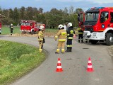 Kierujący motocyklem Junak ranny w wypadku w Młodowicach w powiecie przemyskim [ZDJĘCIA, WIDEO]