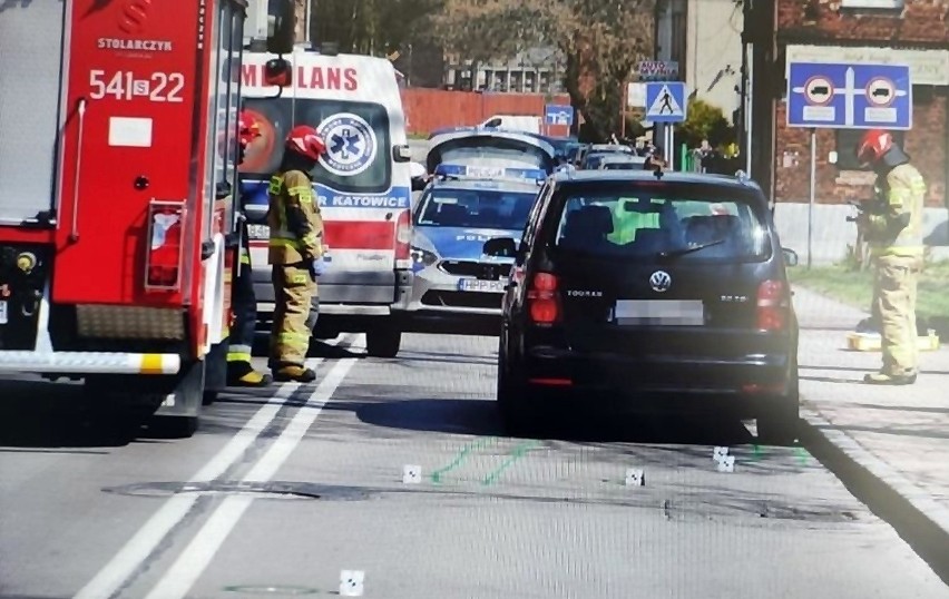 Po wypadku w Piekarach Śląskich lądował śmigłowiec LPR...