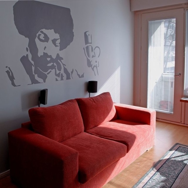 Warholowska w stylu dekoracja ścienna z wizerunkiem Jimiego Hendriksa