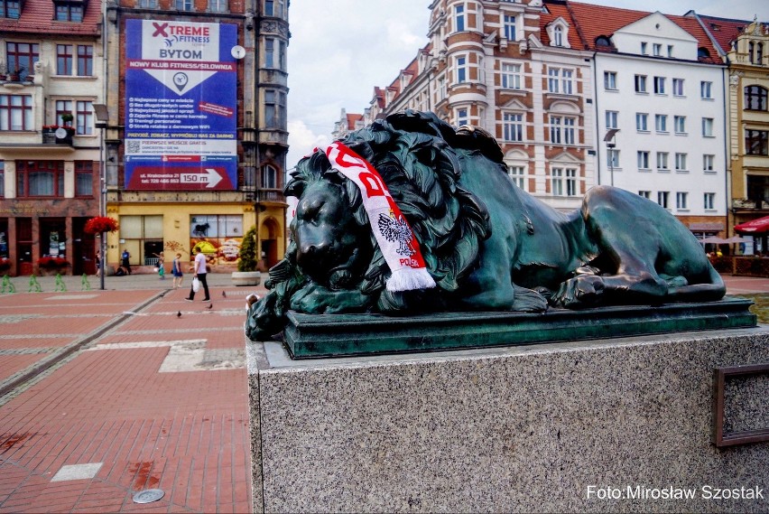 Śpiący Lew i Świetlik w Bytomiu kibicowali Polakom na Euro...